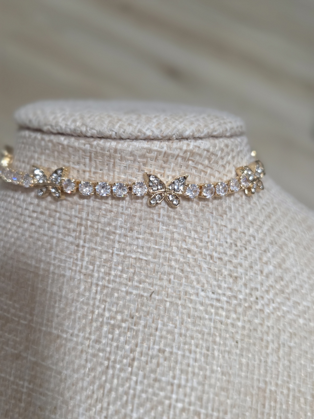 Gold Butterfly  Bracelet - Picture 3 of 4